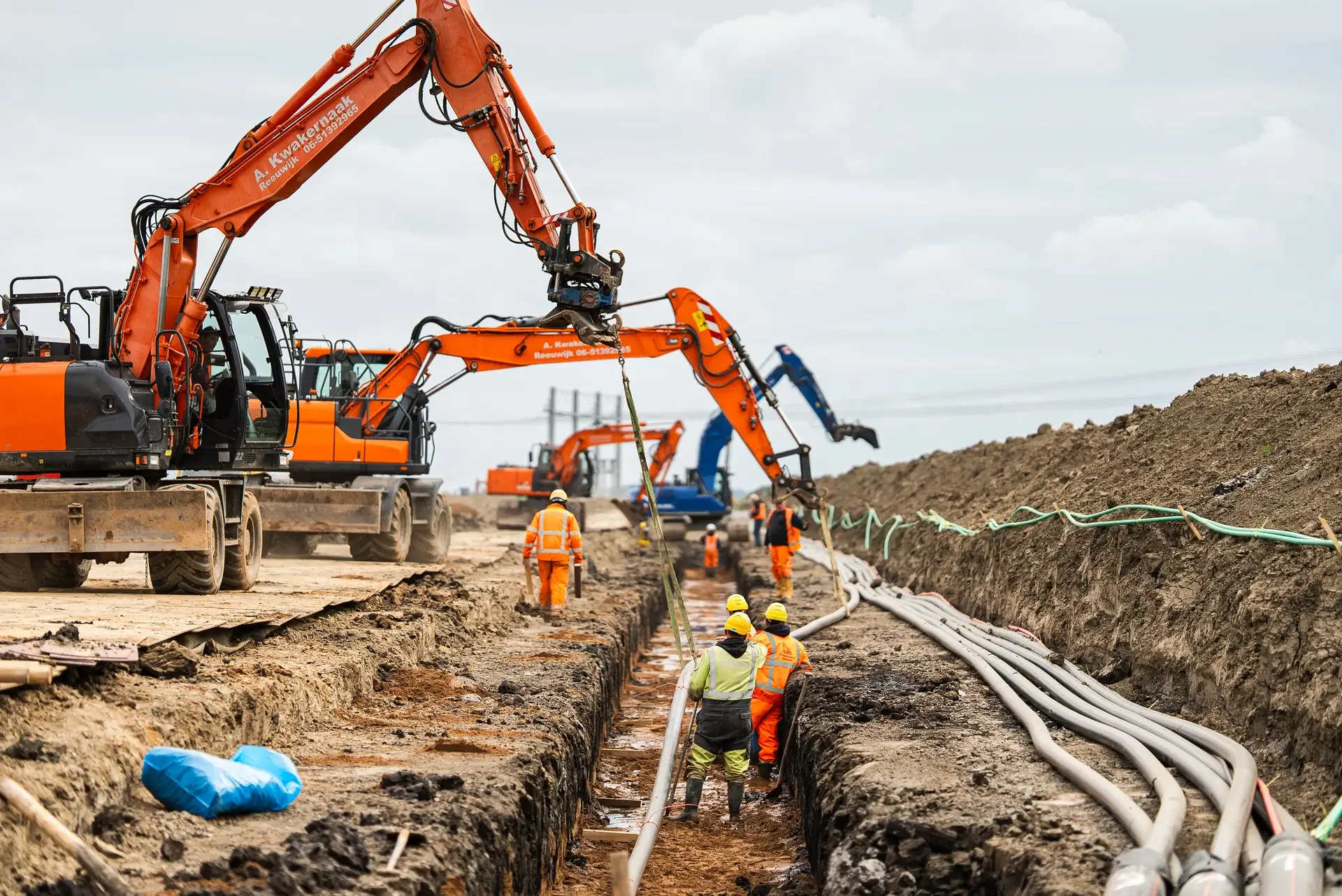 A. Kwakernaak realiseert 150 kV-kabelverbinding in Lelystad met slimme ritssluitmethode